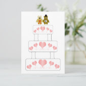 Cartons Réponse Conception de gâteau de mariage Mariage (Debout devant)