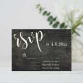 Cartons Réponse Conception de style ancien foncé avec typographie (Debout devant)