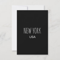 Conception de typographie minimaliste New York USA