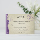 Cartons Réponse Conception vintage de courbe | Améthiste violetes (Debout devant)