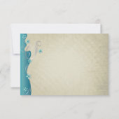 Cartons Réponse Conception vintage de courbe | Turquoise (Dos)