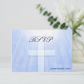 Cartons Réponse Confirmation en bleu clair (Debout devant)