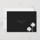 Cartons Réponse Contemporain Coastal Chic Meice Choice Mariage (Dos)