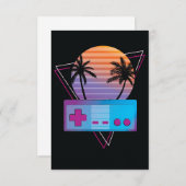 Cartons Réponse Contrôleur Gamer Retro (Devant / Derrière)