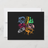 Cartons Réponse Contrôleurs de console de jeu vidéo Retro 80's 90' (Dos)