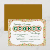 Cartons Réponse Cookies avec arrosage Noël Échange de cookies (Devant / Derrière)