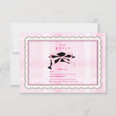 Cartons Réponse Coquette Cute Rose Bow Graduation (Devant)
