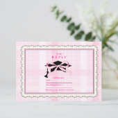 Cartons Réponse Coquette Cute Rose Bow Graduation (Debout devant)