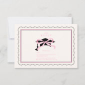 Cartons Réponse Coquette Rose mignonne Diplôme de la corneille (Devant)