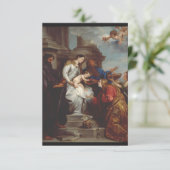 Cartons Réponse Coronation de Saint Rosalia par Anthony van Dyck (Debout devant)