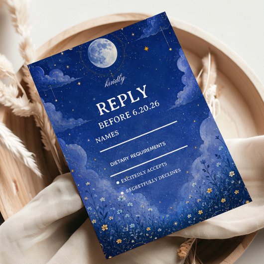 Cartons Réponse Cosmique Clair de Lune Céleste