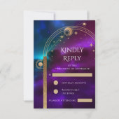 Cartons Réponse Cosmologique Purple Turquoise Or Sun Moon Star Mar (Devant)