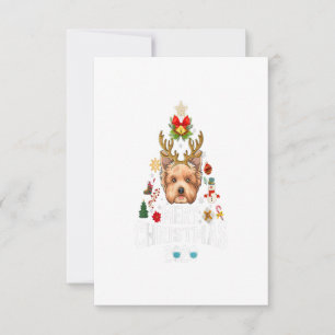 Cartons Réponse Costume de masque Yorkshire pour sapin de Noël amu