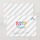 Cartons Réponse Couleur de l'amour Mariage lunaire (Devant / Derrière)