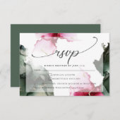 Cartons Réponse Couleur d'eau douce 3 Crimson et Sage vert (Devant / Derrière)