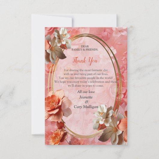 Cartons Réponse Couleur douce 2024 des fleurs Peach Fuzz (Devant)