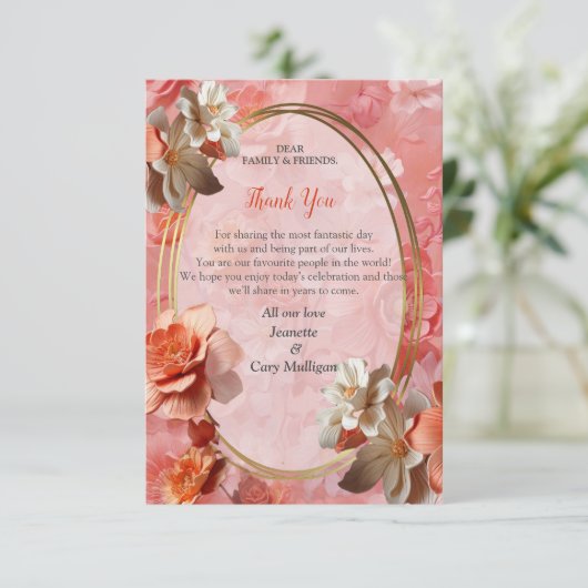 Cartons Réponse Couleur douce 2024 des fleurs Peach Fuzz (Debout devant)