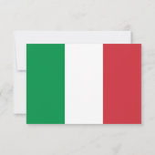Cartons Réponse Couleurs du drapeau italien Répondre avec plaisir (Dos)