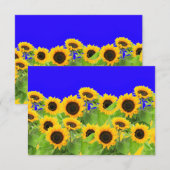 Cartons Réponse Couleurs du drapeau ukrainien - Liberté (Devant / Derrière)