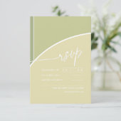 Cartons Réponse Couleurs Eucalyptus Mariage V2V Green ID901 (Debout devant)