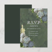 Cartons Réponse Couleurs succulentes de blues pâles & (Devant / Derrière)