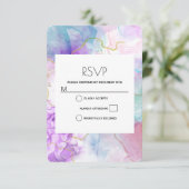 Cartons Réponse Couleurs violettes, vertes, roses, élégantes (Debout devant)
