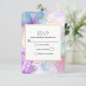 Cartons Réponse Couleurs violettes, vertes, roses, élégantes (Debout devant)