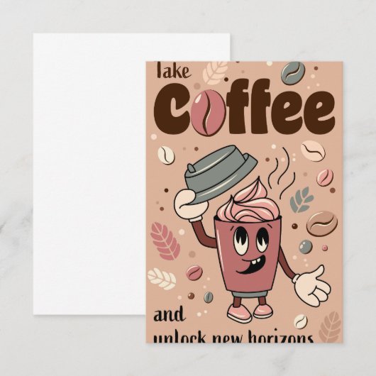 Cartons Réponse Coupe du café (Devant / Derrière)