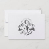 Cartons Réponse Couple de ski (Dos)