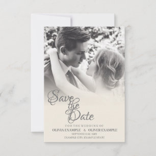 Cartons Réponse Couple Mariage baiser en monochrome