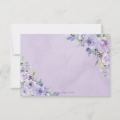 Cartons Réponse Couronne de Tiara Fleurie Lilas Violet Quinceañera (Dos)