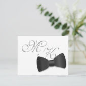 Cartons Réponse Cravate noire Tuxedo Mariage Mini Enregistrer la c (Debout devant)