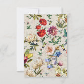 Cartons Réponse Création de l'aquarelle florale de l'époque victor (Dos)