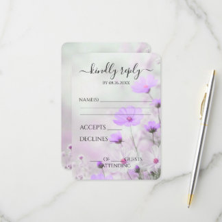 Cartons Réponse Créez vos propres fleurs violettes délicates pour
