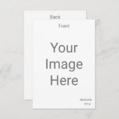 Cartons Réponse Créez votre propre 3,5 pouces x 5 pouces avant et (Devant / Derrière)