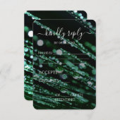 Cartons Réponse Créez votre propre - Bokeh Frosted Branches (Devant / Derrière)