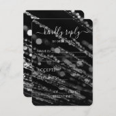 Cartons Réponse Créez votre propre - Bokeh Frosted Branches (Devant / Derrière)