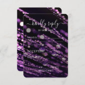 Cartons Réponse Créez votre propre - Bokeh Frosted Branches (Devant / Derrière)