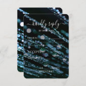 Cartons Réponse Créez votre propre - Bokeh Frosted Branches (Devant / Derrière)