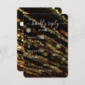 Cartons Réponse Créez votre propre - Bokeh Frosted Branches (Devant / Derrière)