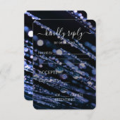 Cartons Réponse Créez votre propre - Bokeh Frosted Branches (Devant / Derrière)