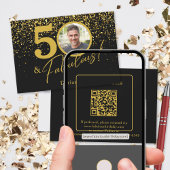 Cartons Réponse Créez votre propre code QR de photo d'anniversaire