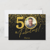 Cartons Réponse Créez votre propre code QR de photo d'anniversaire (Devant)