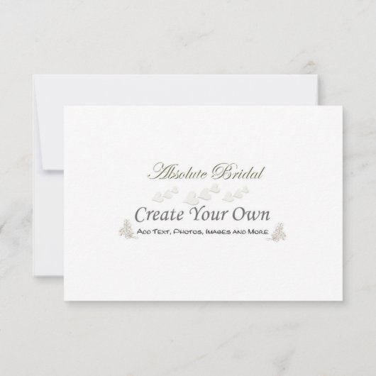 Cartons Réponse Créez votre propre R.S.V.P. (Dos)