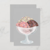 Cartons Réponse Crème glacée (Devant / Derrière)