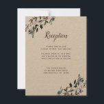 Cartons Réponse Crest jardin | Rustic Kraft Wedding Réception Info<br><div class="desc">Cette élégante carte de réception de mariage présente des fleurs peintes dans des tons neutres et est assortie d'un motif floral sur le dos. Personnalisez-le avec votre propre texte. Cela se fait en coordination avec notre collection de mariages "Garden Crest".</div>