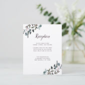 Cartons Réponse Crest jardin | Rustic Kraft Wedding Réception Info (Debout devant)