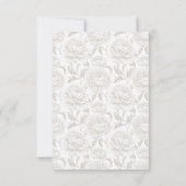 Cartons Réponse Crest Monogram Pale Taupe Mariage (Dos)