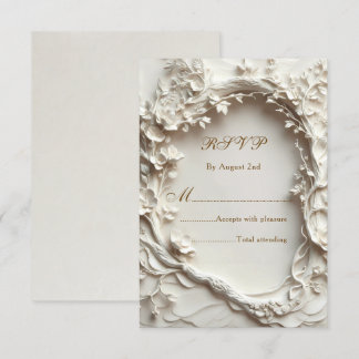 Cartons Réponse Crête de fleurs sculpturales blanc cassé