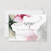 Cartons Réponse Crimson and Sage Green Watercolor (Devant)